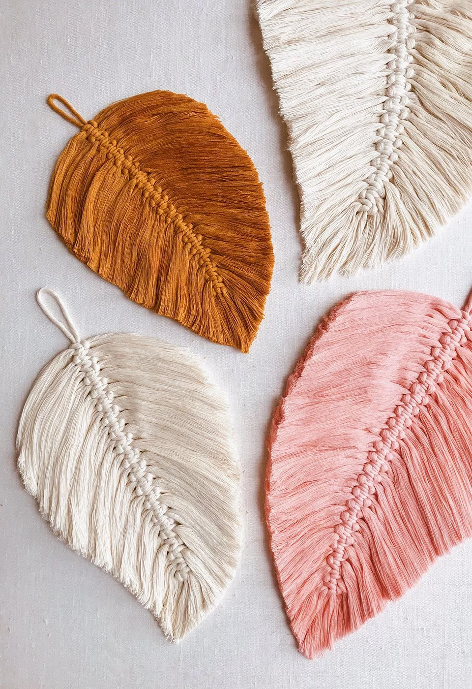 DIY Macrame Feathers