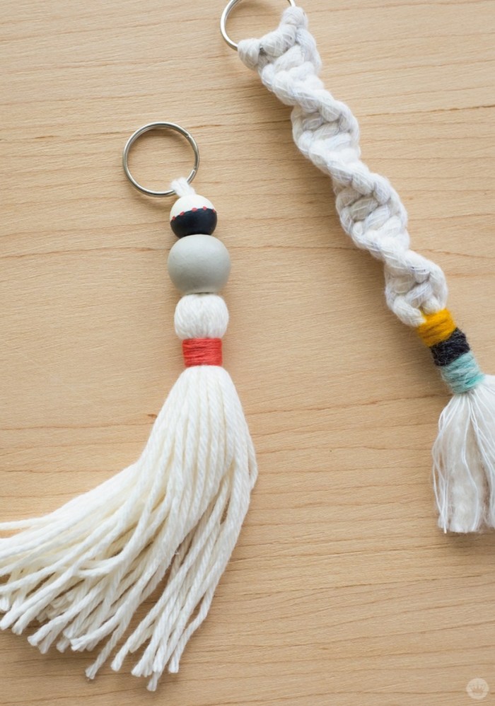 DIY Macrame Keychains