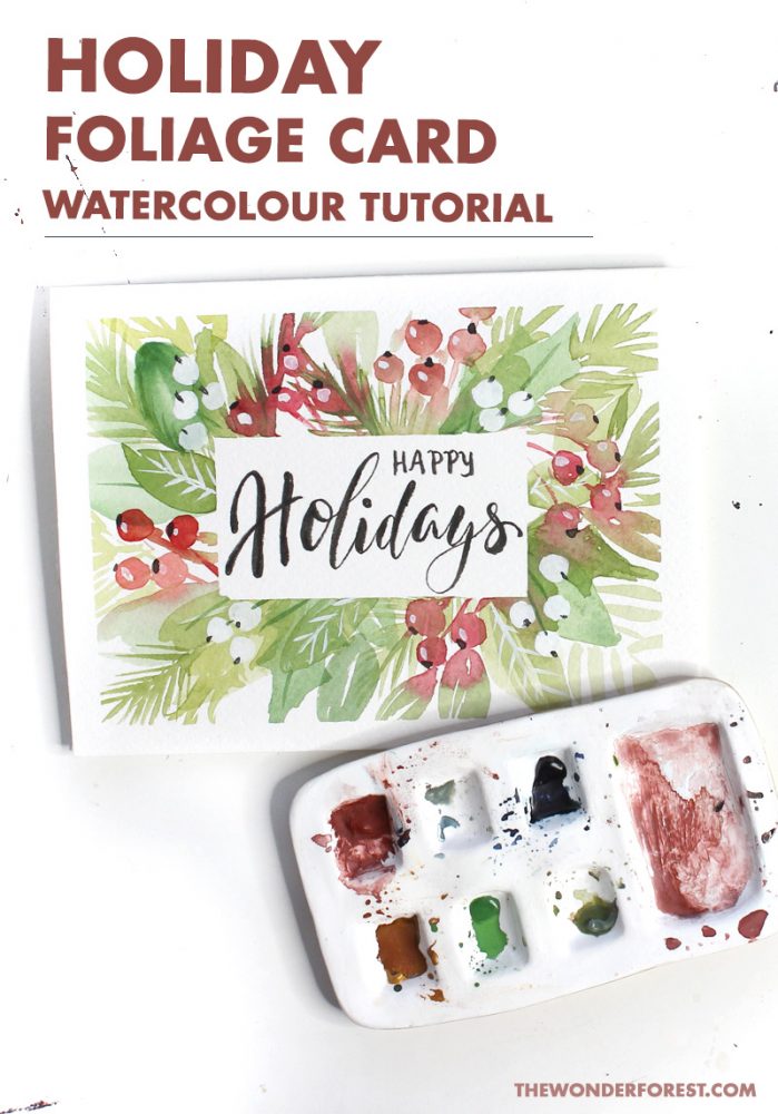 Holiday Card Watercolour Tutorial