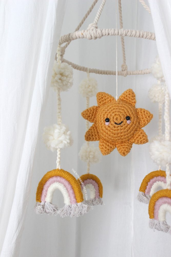 Macrame and Crochet Mobile