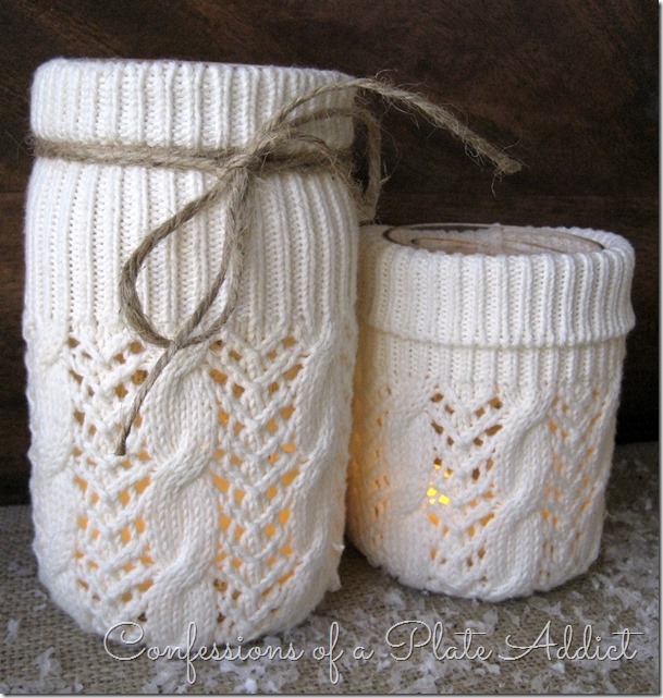 DIY Sweater Candles