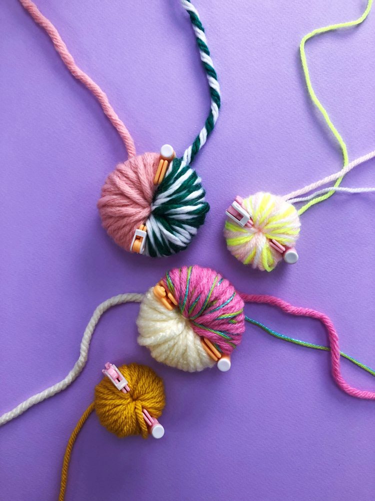 Spring Pom Pom Garland DIY