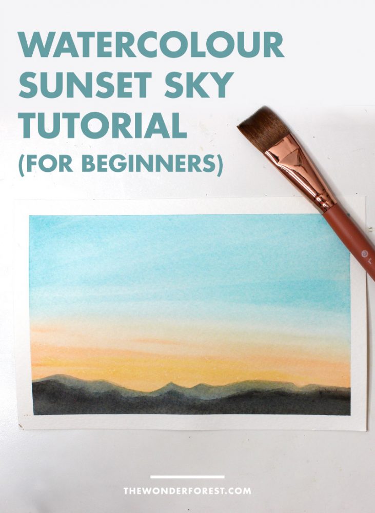 Watercolour Sunset Tutorial