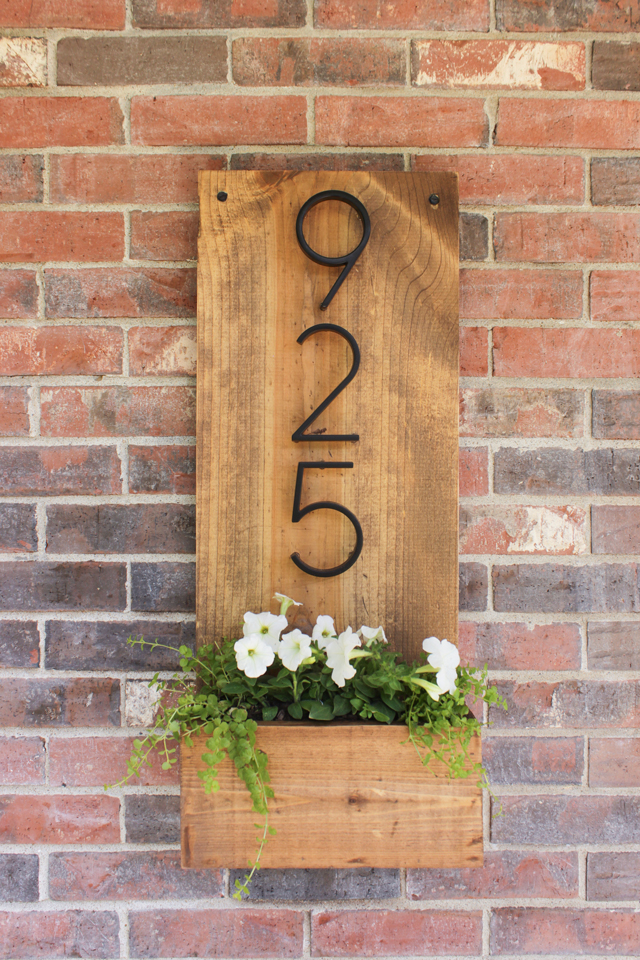 Modern house Number Sign