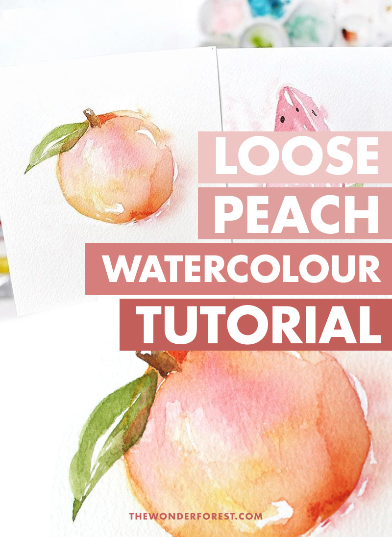 Loose Peach Watercolour Tutorial