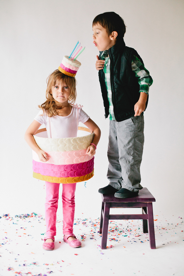 DIY Kids Birthday Cake Costume