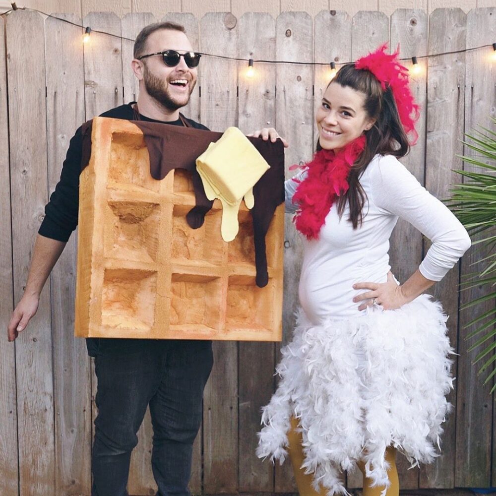 Chicken and Waffles Couples Costume