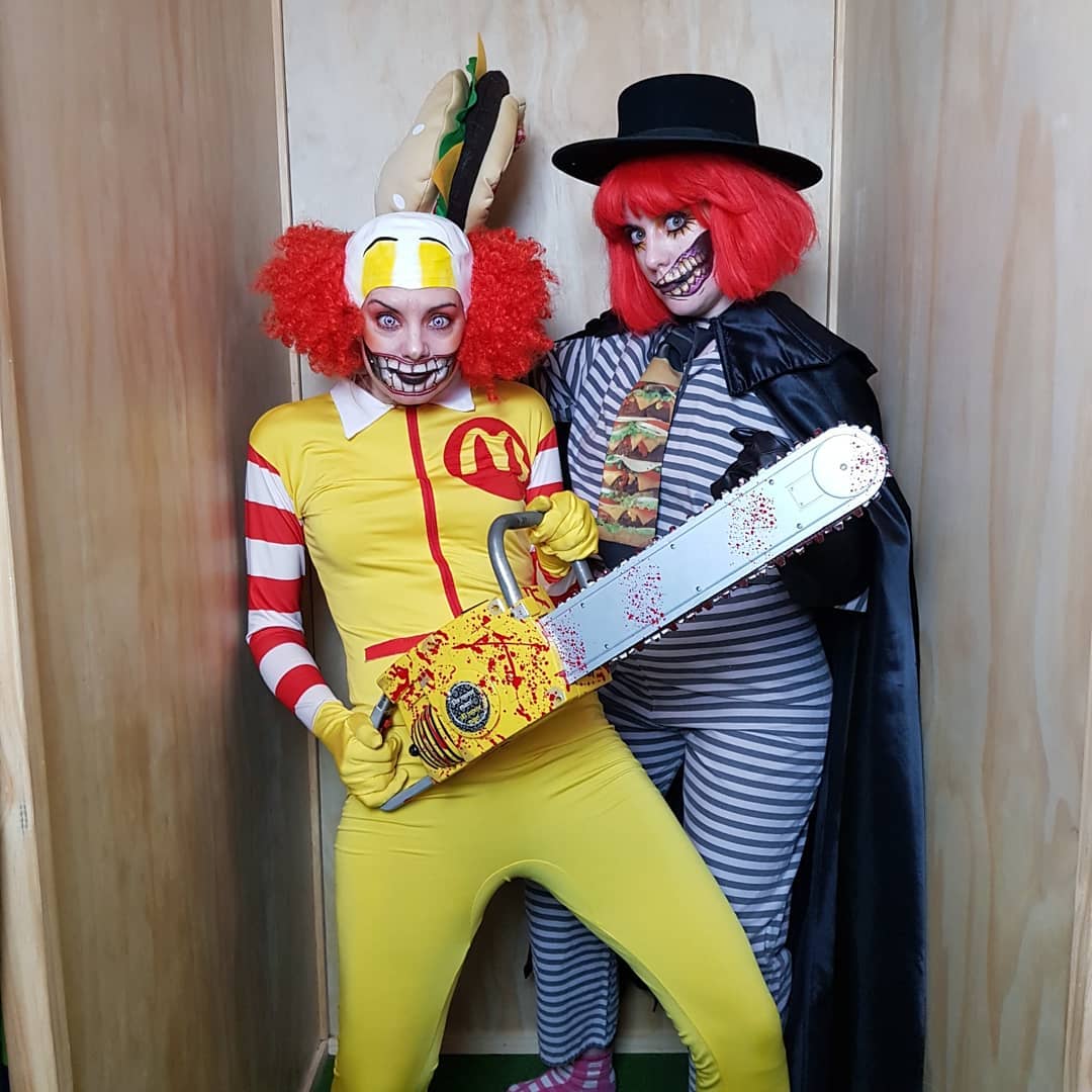 Ronald McDonald and Hamburglar Halloween Costumes