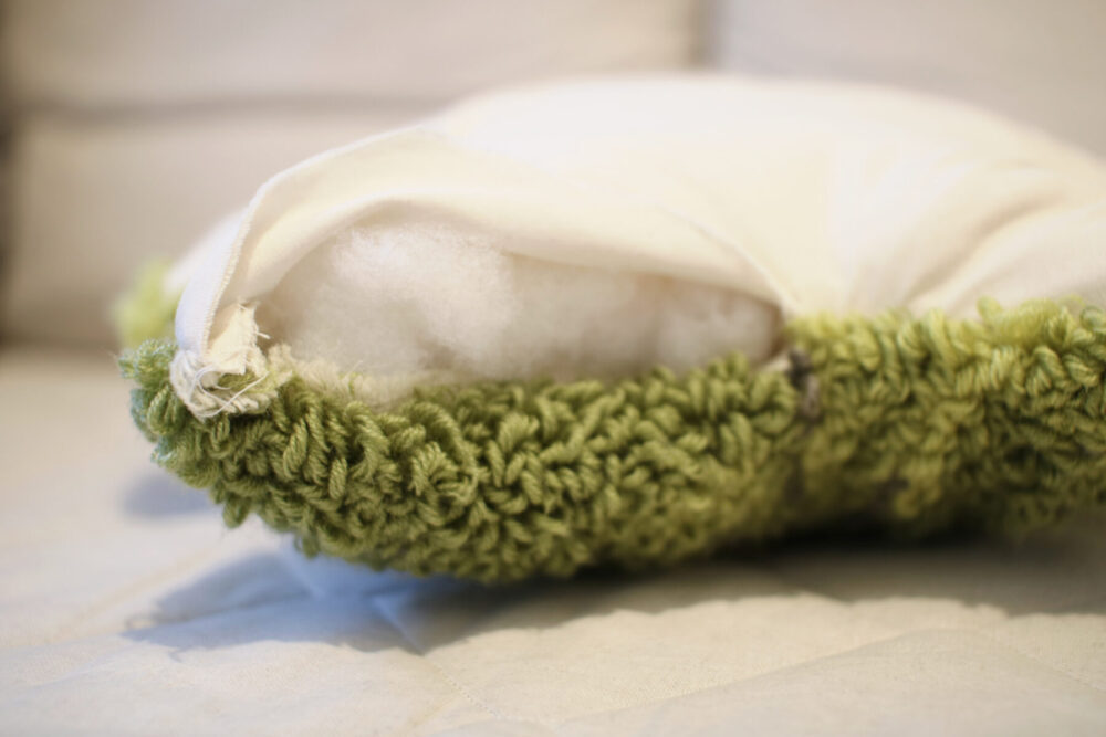 Beginner Punch Needle Tutorial: Leaf Pillow DIY
