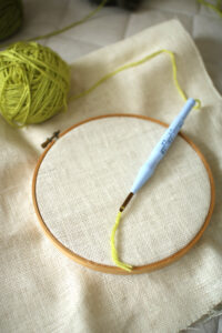 Beginner Punch Needle Tutorial: Leaf Pillow DIY