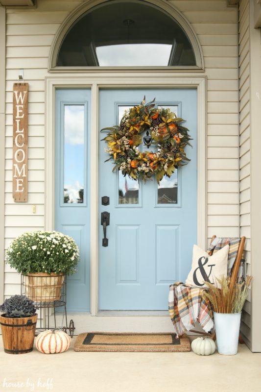 Pastel Autumn Door Decor