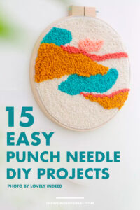 15 Easy DIY Punch Needle Home Decor Projects