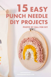 15 Easy DIY Punch Needle Home Decor Projects