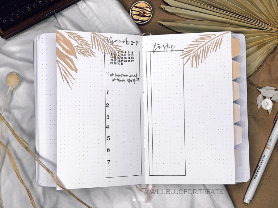 How To Set Up A Minimal Bullet Journal & Spread Ideas - the paper kind