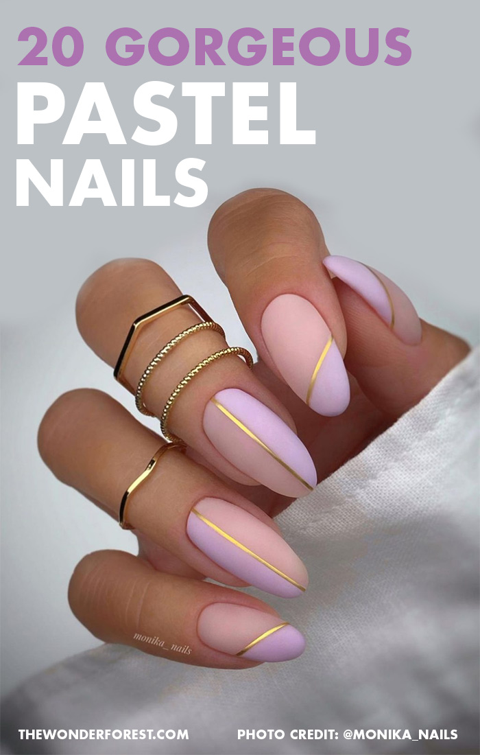 20 Gorgeous Pastel Nails for Spring