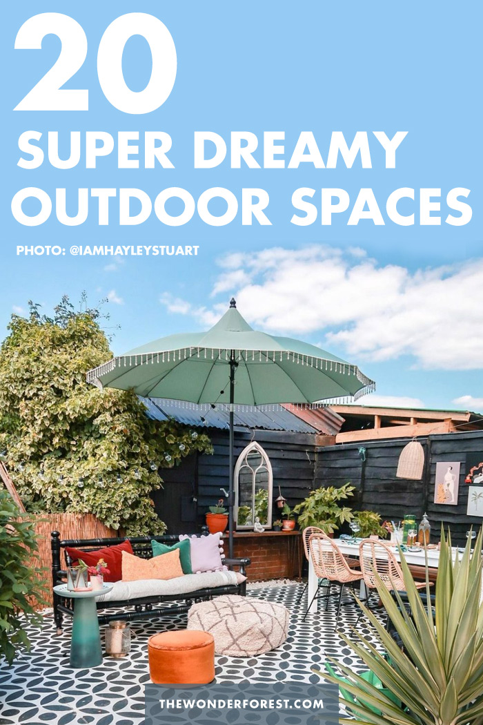 20 Super Dreamy Outdoor Spaces