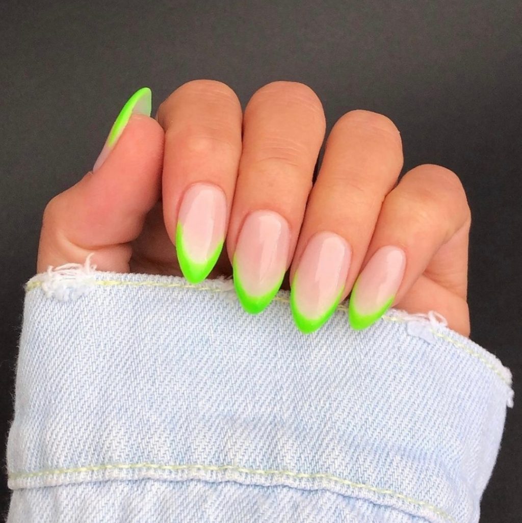 Neon lime nails to... - Nishi Nails : Nail Art & Nail Care | Facebook