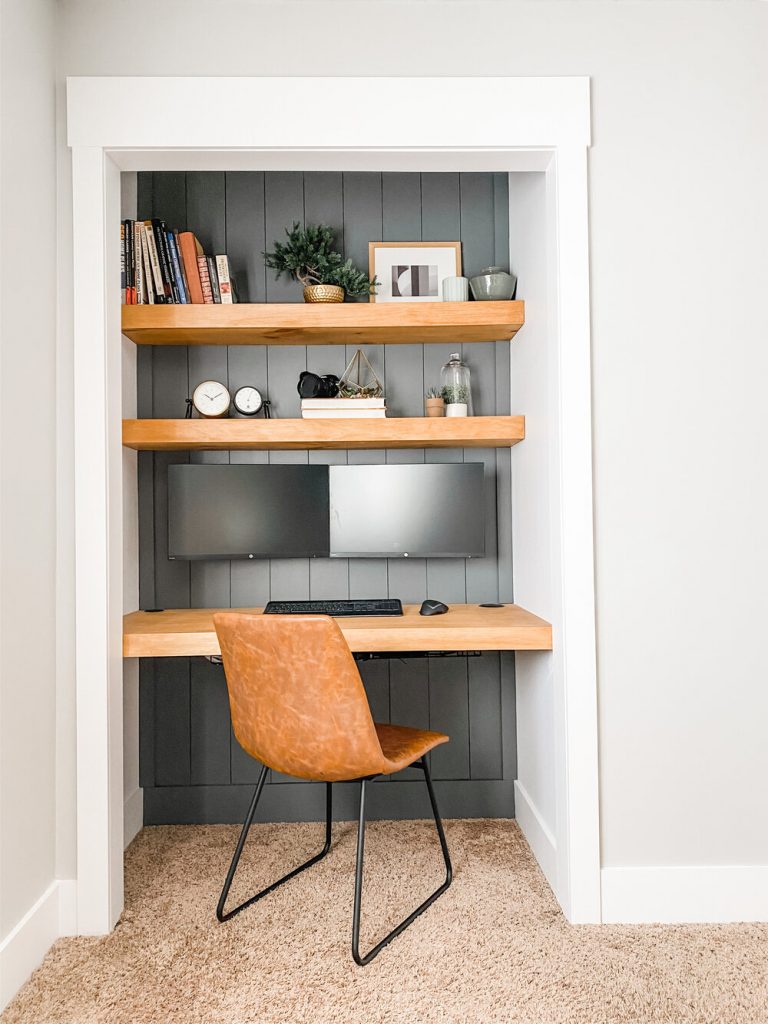 home office and closet