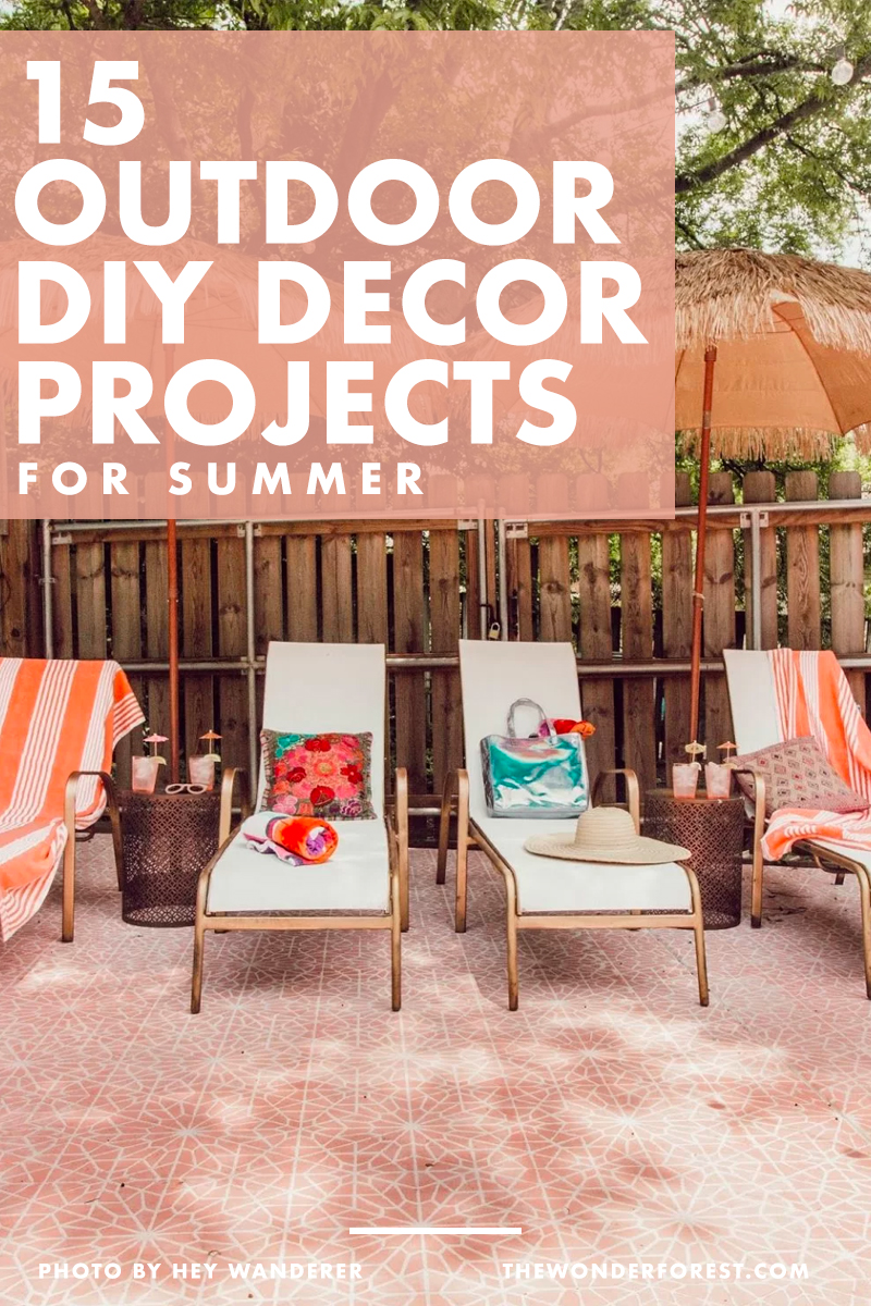 15 Gorgeous Outdoor DIY Decor Projects for Summer