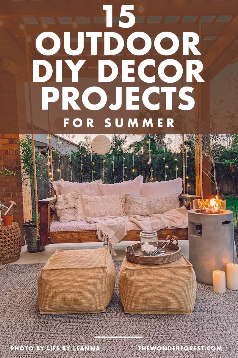 15 Gorgeous Outdoor DIY Decor Projects for Summer 