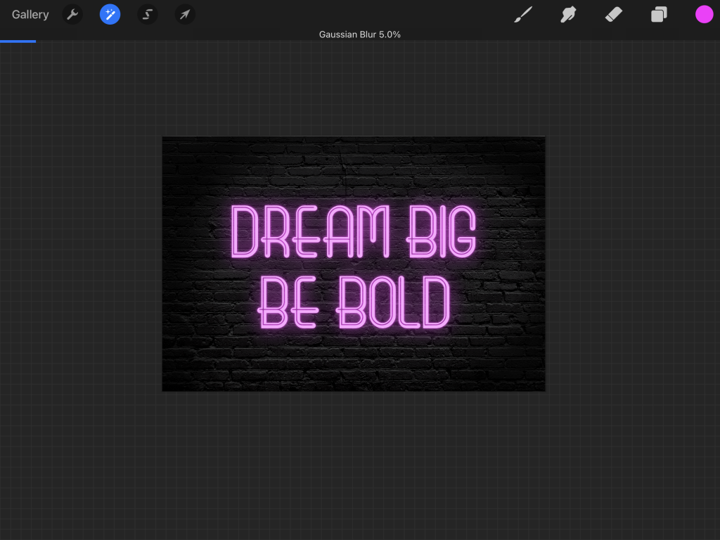 How to Create a Neon Sign in Procreate