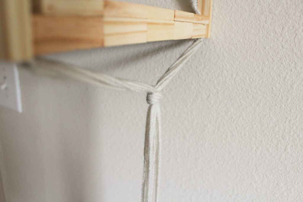 Summer Dollar Store DIY: Macrame Hanging Shelf