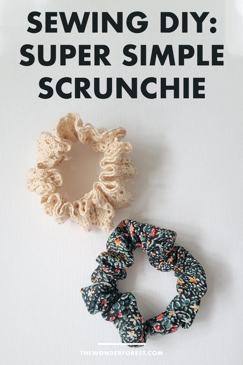 Sewing DIY: How to Make a Super Simple Hair Scrunchie