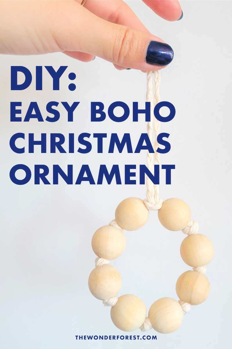 DIY: Make This Simple Boho Christmas Tree Ornament (Two Ways)