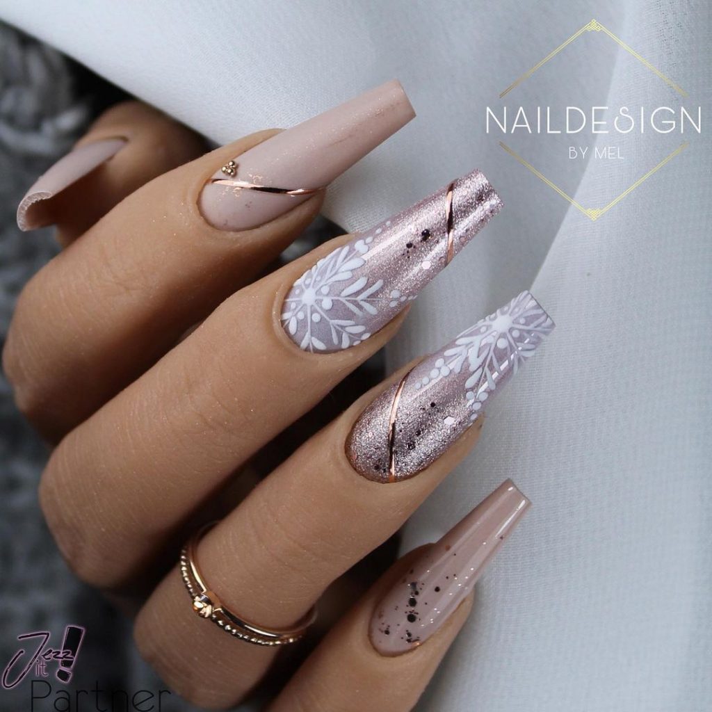 Winter nails design ideas for long and short manicure - miss mv