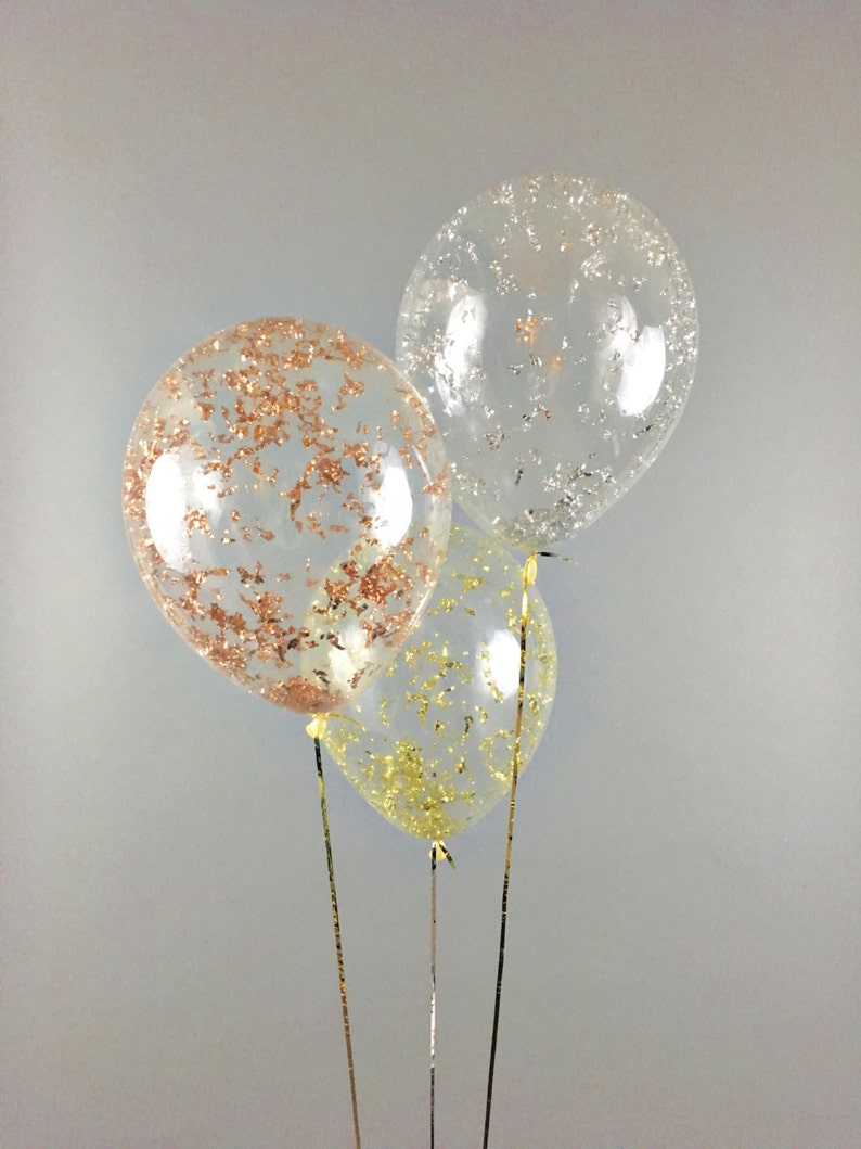 Metallic Confetti Balloons