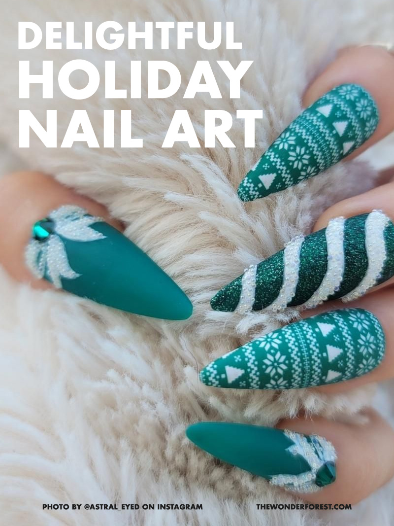 15 Delightful Holiday Nail Designs - Wonder Forest