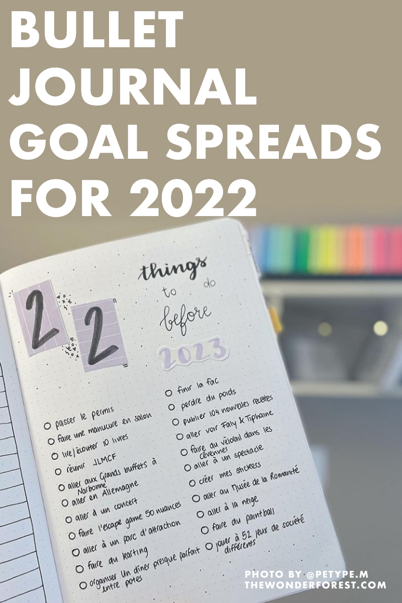 12 Bullet Journal Spreads to Help You Reach Your Goals