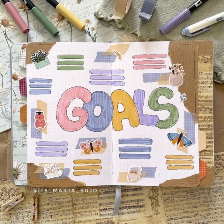 12 Bullet Journal Spreads to Help You Reach Your Goals