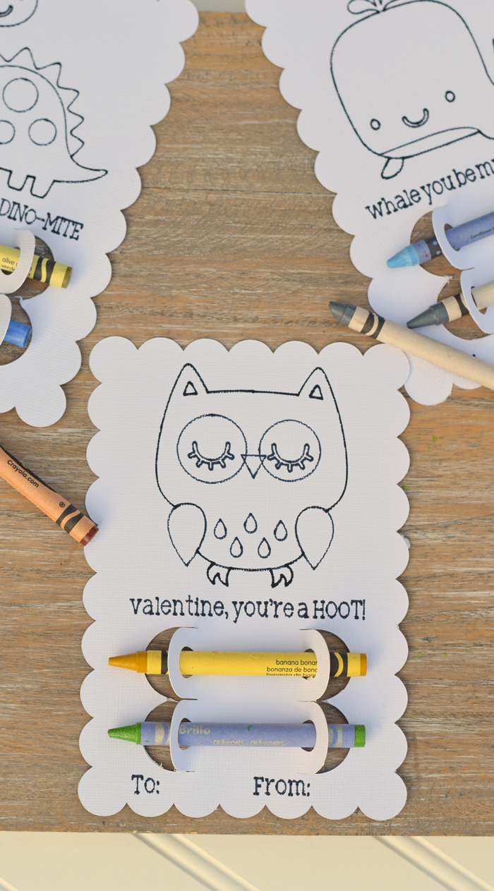 Cricut Colouring Valentine Printable