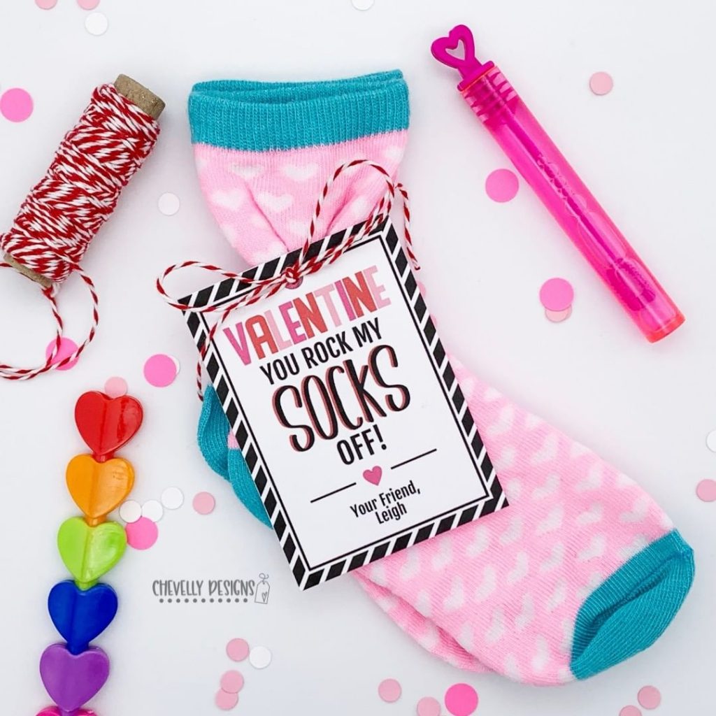 Valentine Sock Card Idea