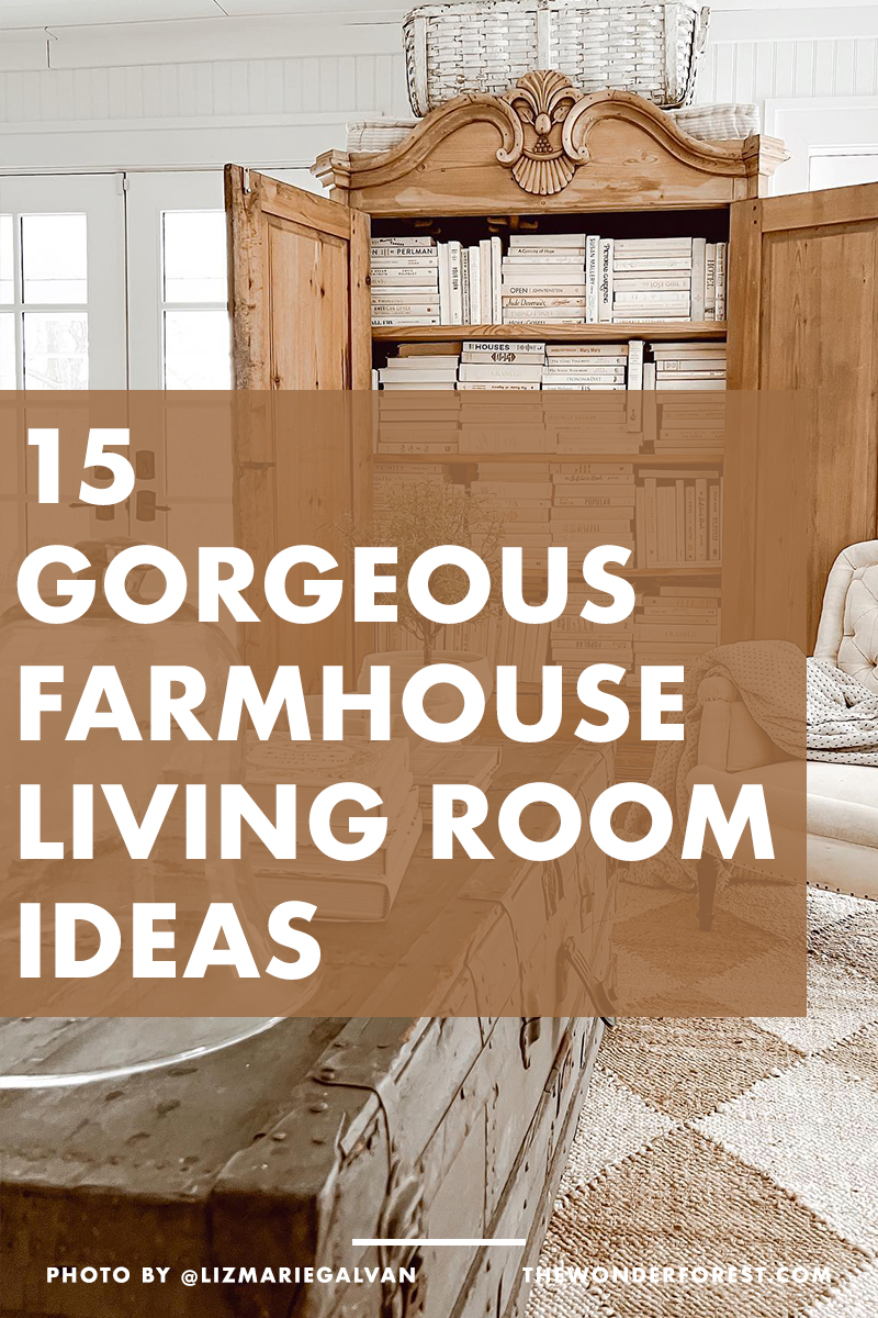 15 Gorgeous Farmhouse Living Room Ideas