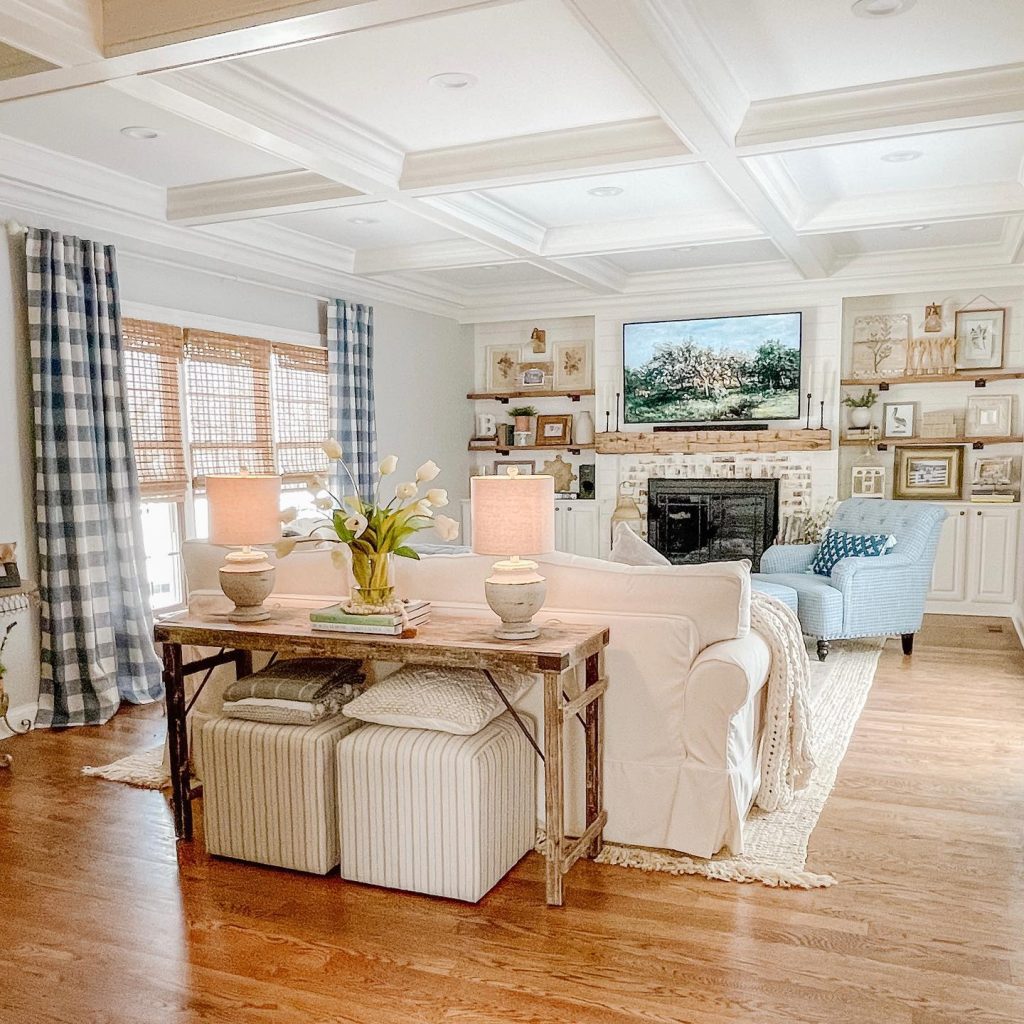 15 Gorgeous Farmhouse Living Room Ideas