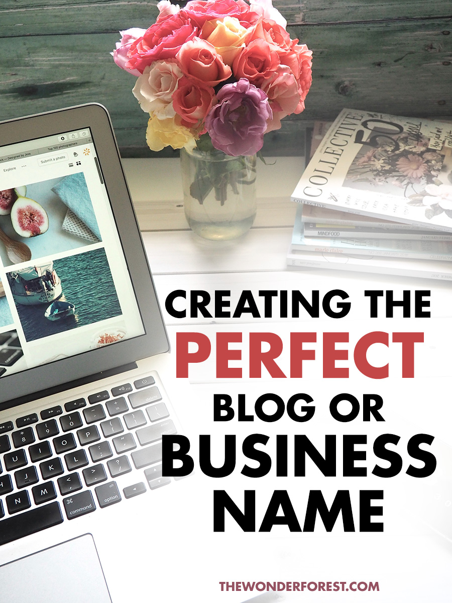 creating the perfect blog or business name