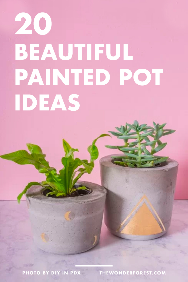 20 Beautiful Painted Pot Ideas