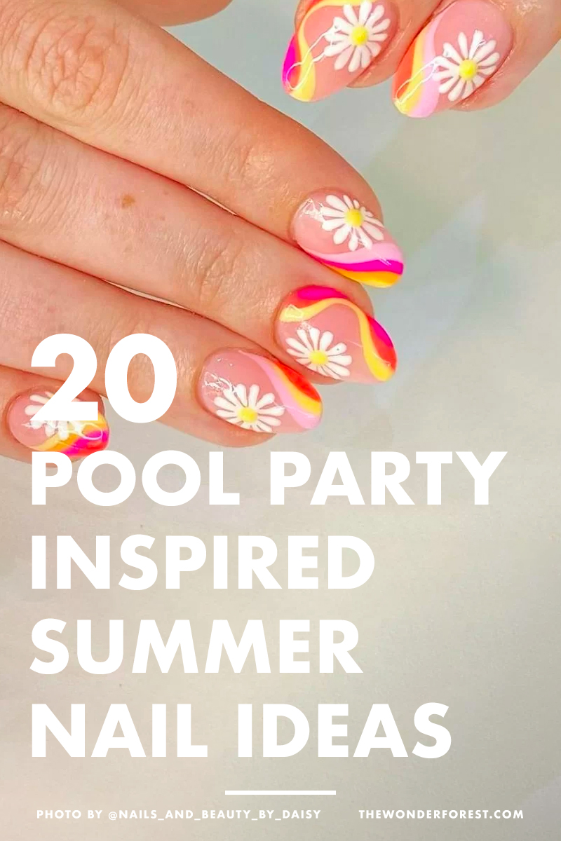 20 Pool Party Inspired Summer Nail Art Ideas