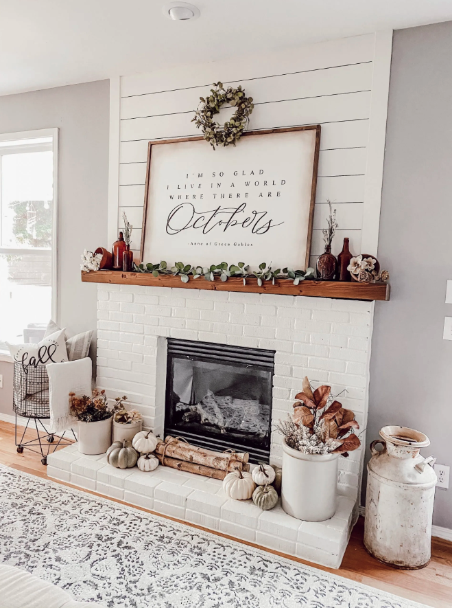 How To Decorate Your Mantel For Fall