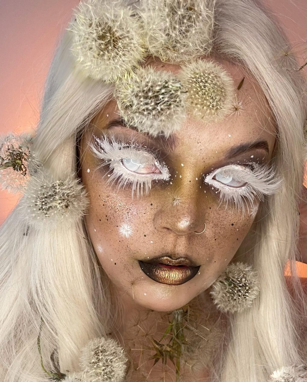 dandelion halloween makeup