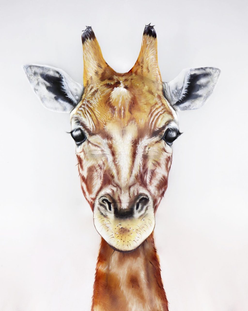 giraffe realistic face paint costume