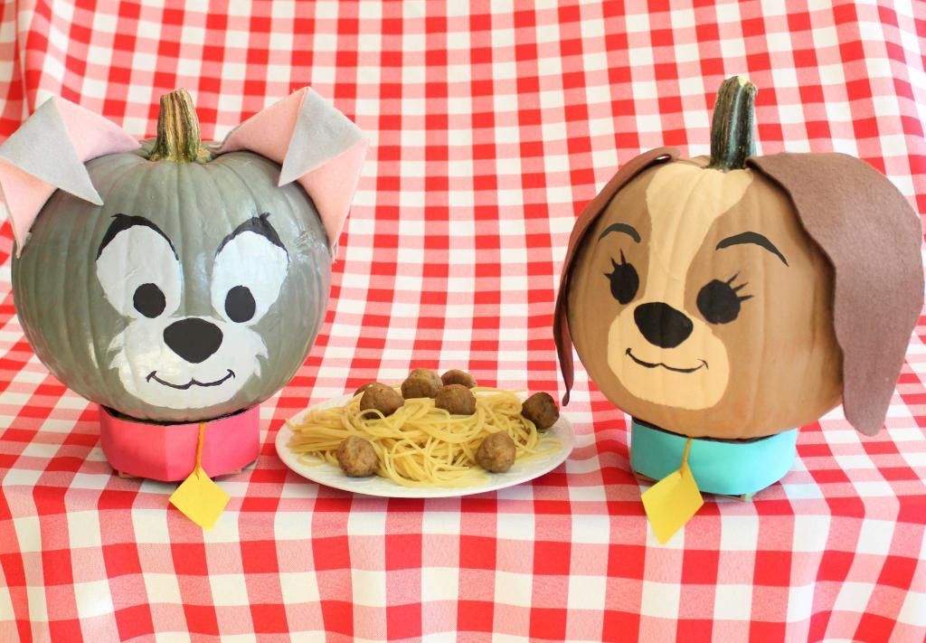 Lady and the Tramp Disney Pumpkins