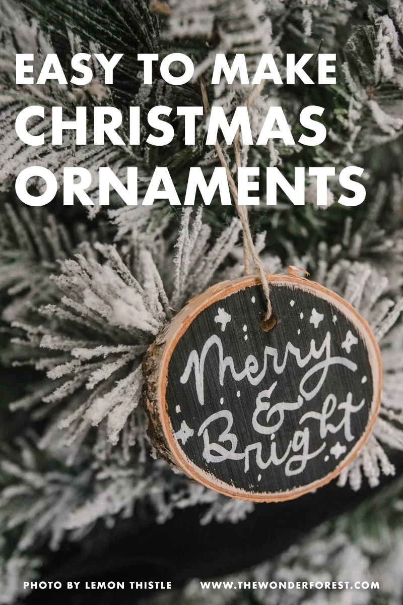 15 Easy to Make Christmas Ornament Ideas