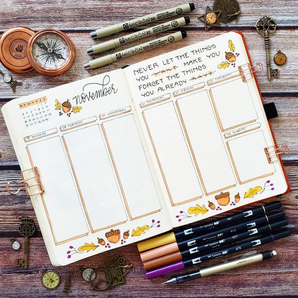 Everything You Need For Your Fall Bullet Journal Inspiration