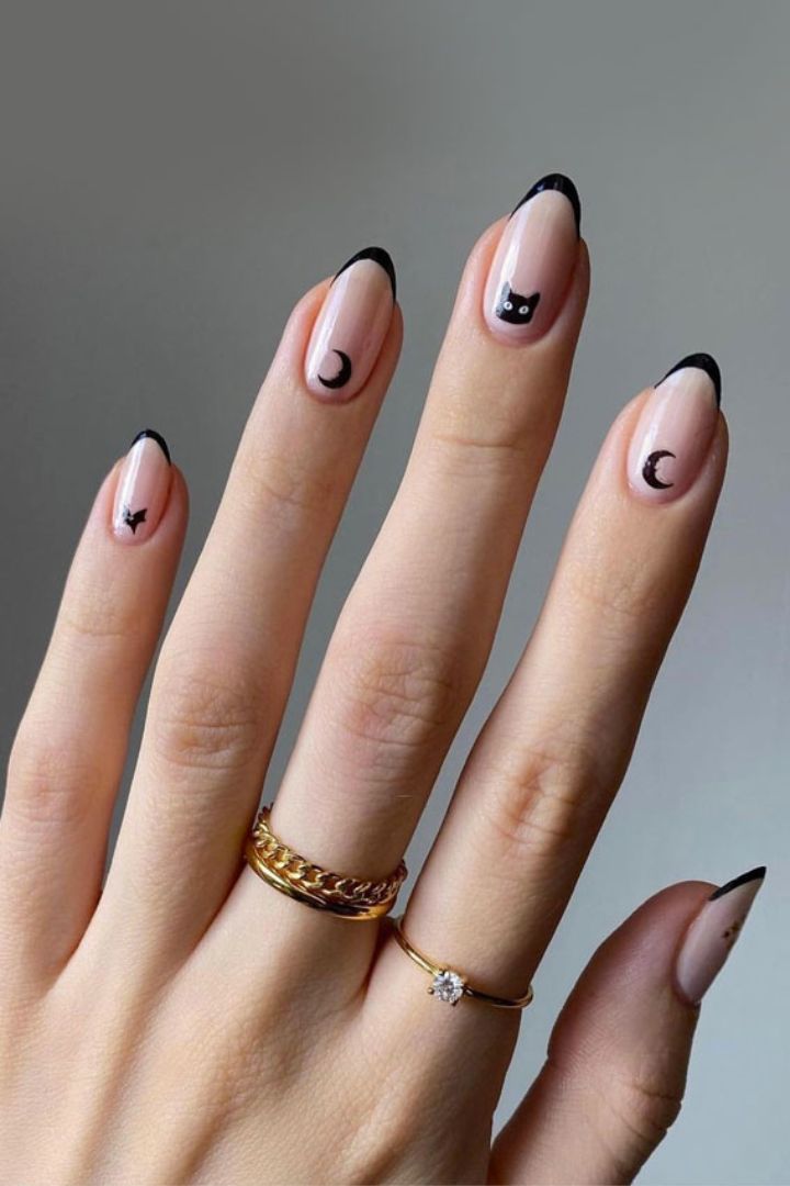 20 uñas de Halloween simples y espeluznantes