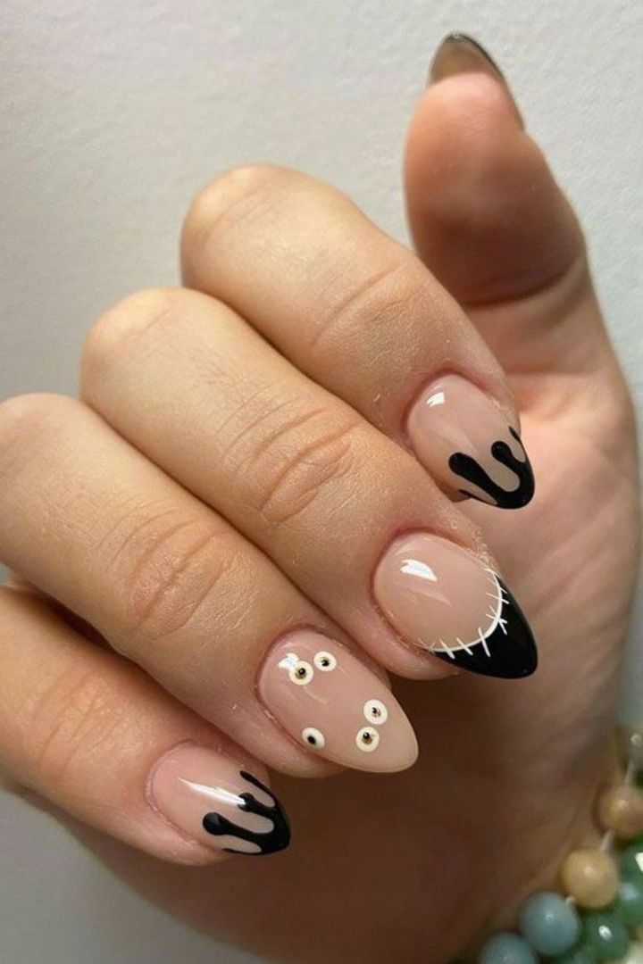 20 uñas de Halloween simples y espeluznantes