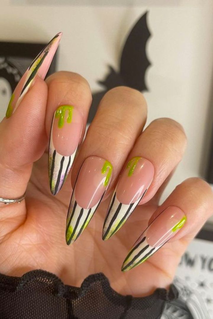 20 uñas de Halloween simples y espeluznantes