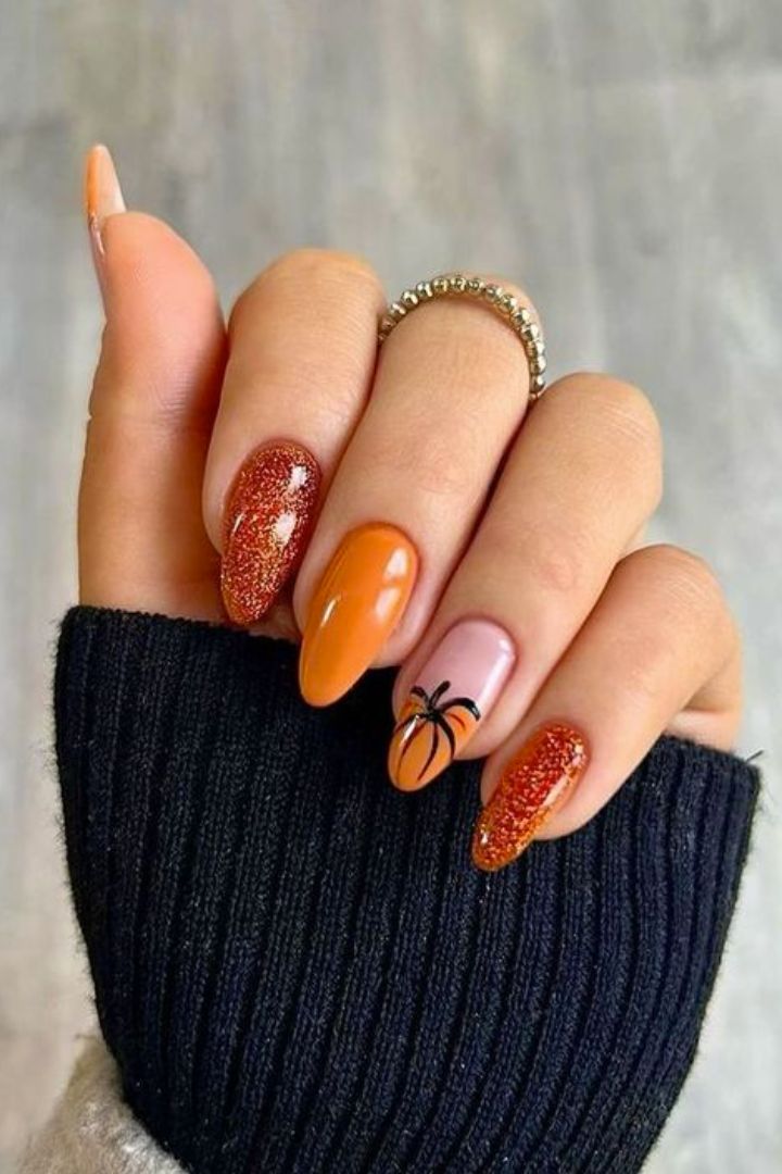 20 uñas de Halloween simples y espeluznantes